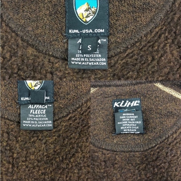 Kuhl Alfpaca Women’s Fleece Full Zip Brown Jacket Small - Picture 12 of 12